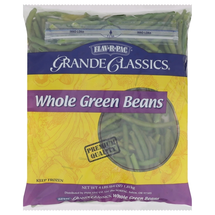 FLAV-R-PAC WHOLE GREEN BEANS