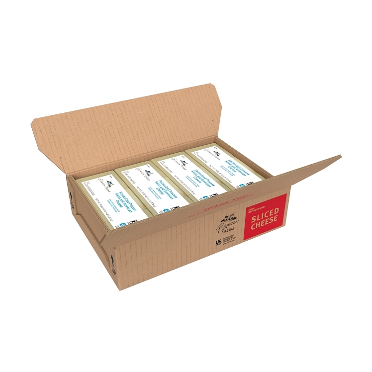 GLENVIEW FARMS PROCESSED CHEESE SWISS AMERICAN 120 SLICE