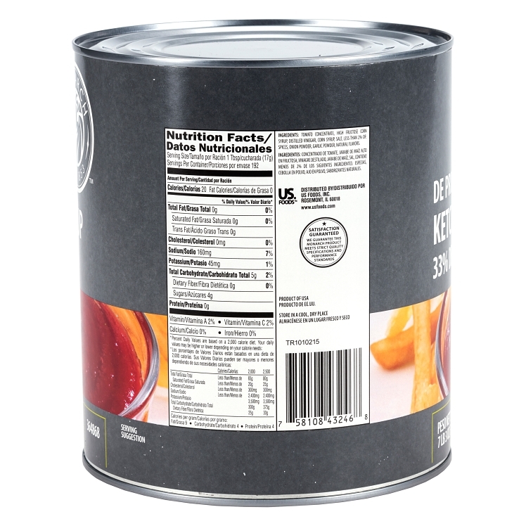MONARCH-D FANCY TOMATO KETCHUP 33% TOMATO SOLIDS