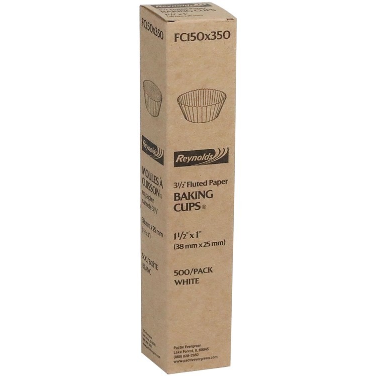 REYNOLDS FLUTED BAKE CUP 3.5 INCH 1.5 INCH BOTTOM