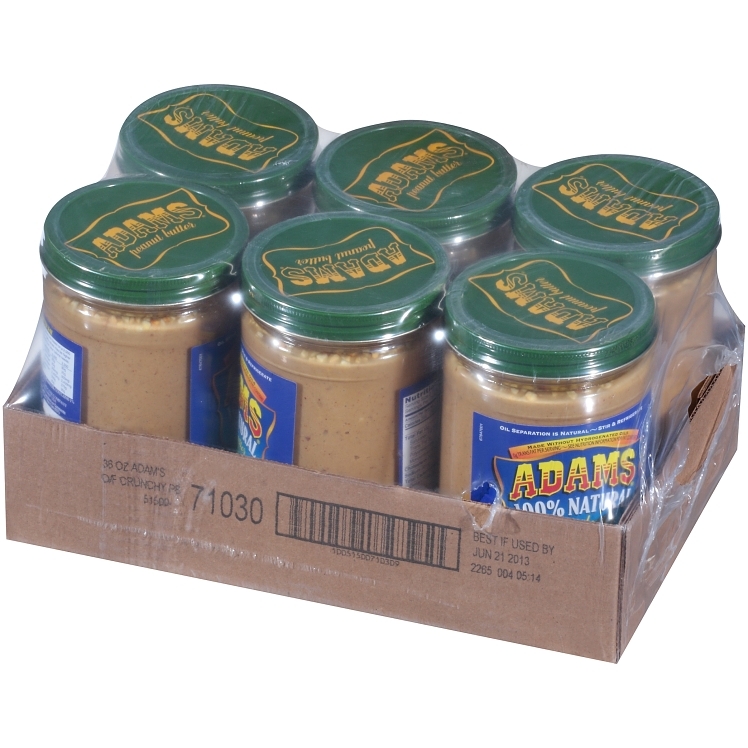 ADAMS PEANUT BUTTER 100% NATURAL CRUNCHY