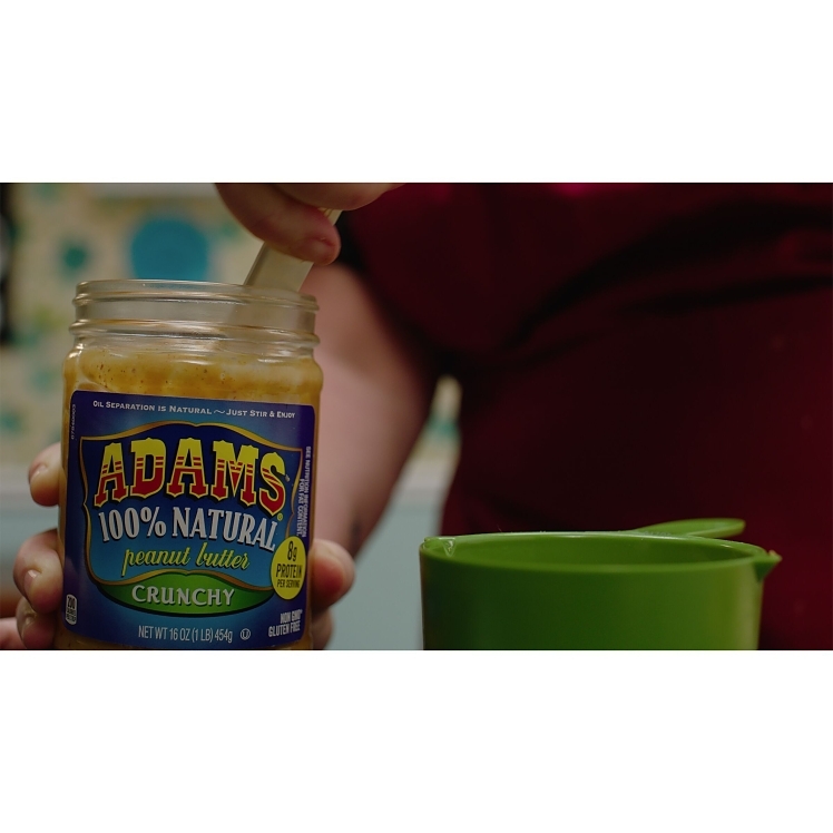 ADAMS PEANUT BUTTER 100% NATURAL CRUNCHY