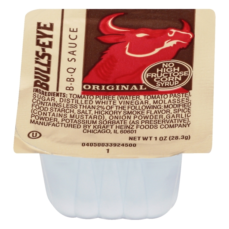 BULL'S EYE BBQ SAUCE CUPS