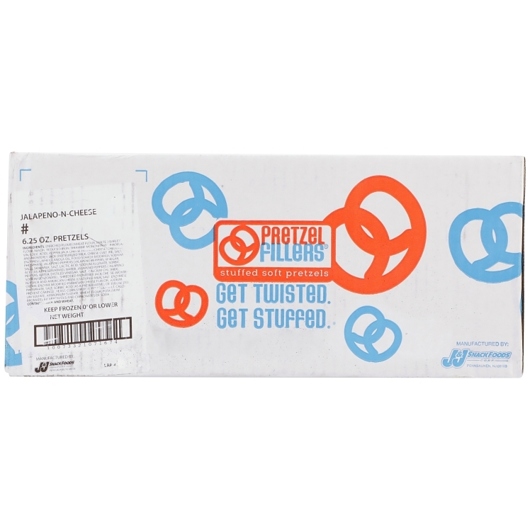 SUPERPRETZEL SOFT PRETZEL FILLED CHEESE CHEDDAR JALAPENO