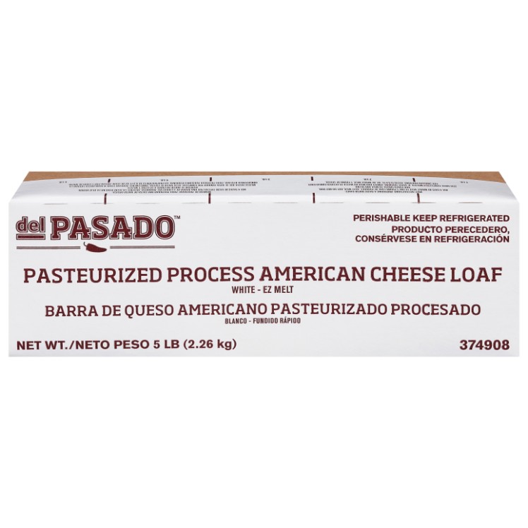DEL PASADO EASY MELT WHITE AMERICAN LOAF CHEESE