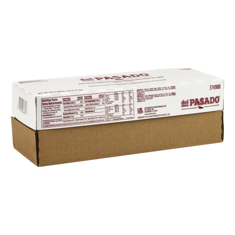 DEL PASADO EASY MELT WHITE AMERICAN LOAF CHEESE