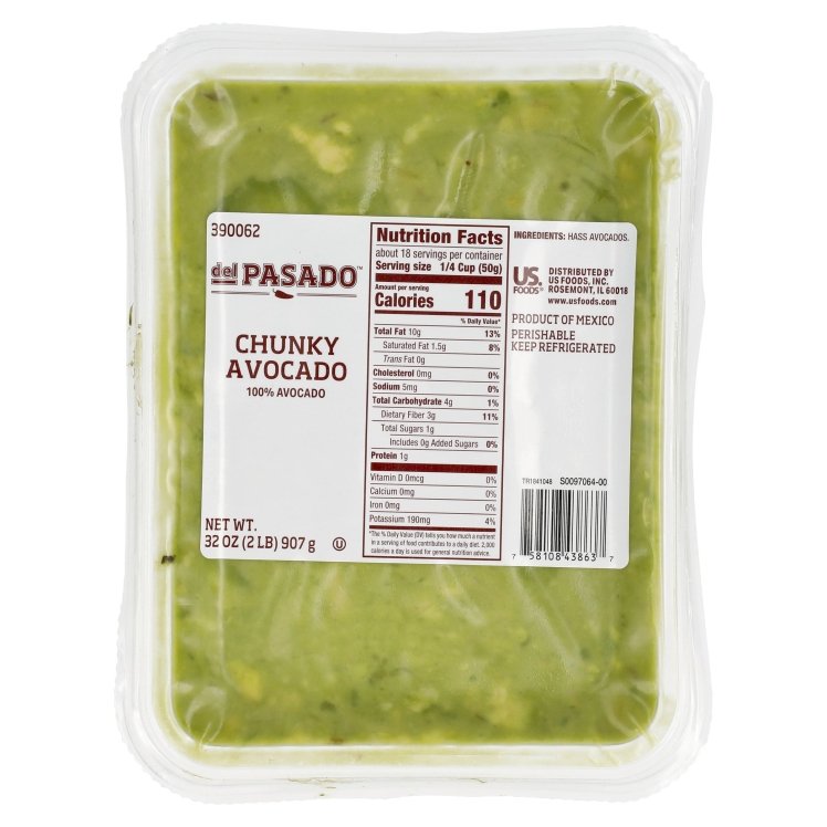 DEL PASADO CHUNKY AVOCADO TRAY FRESH