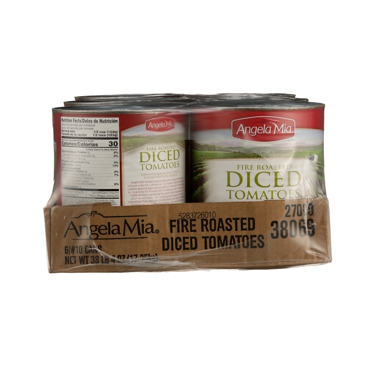 ANGELA MIA FIRE ROASTED DICED TOMATOES