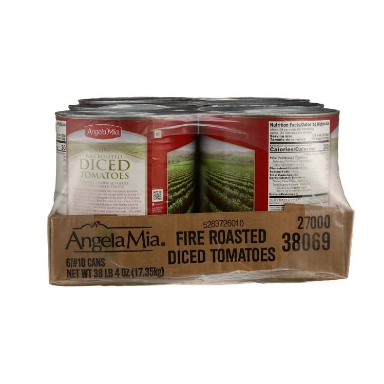ANGELA MIA FIRE ROASTED DICED TOMATOES