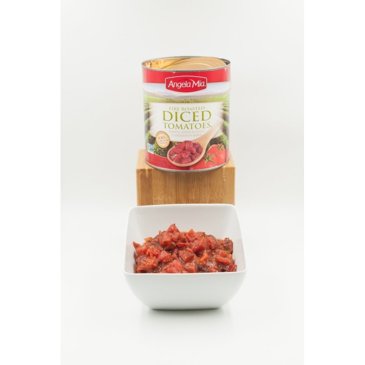 ANGELA MIA FIRE ROASTED DICED TOMATOES
