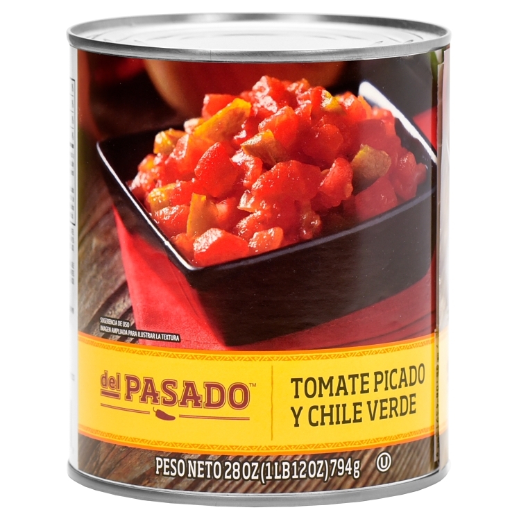 DEL PASADO DICED TOMATOES AND GREEN CHILES