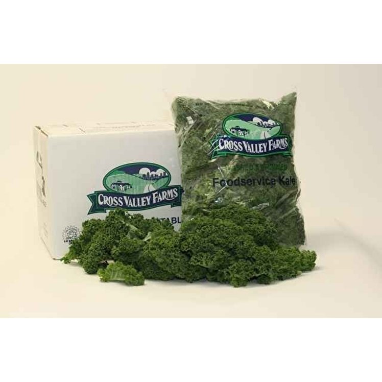 CROSS VALLEY FARMS KALE CURLY GREEN CLEANED & TRIMMED