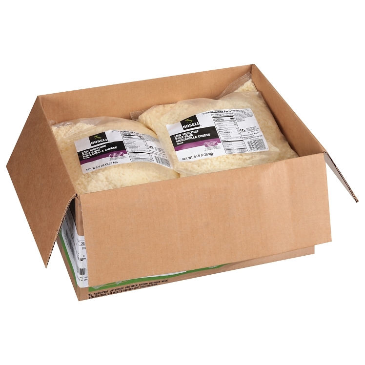 ROSELI OW MOISTURE MOZZARELLA CHEESE LOW MOISTURE PART SKIM DICED