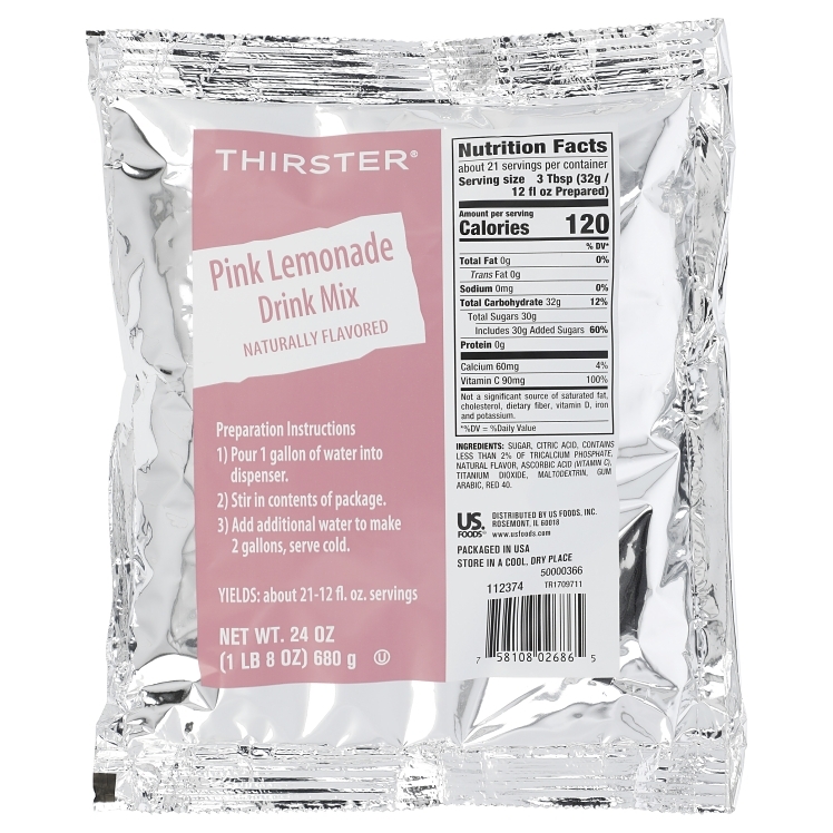 THIRSTER PINK LEMONADE DRINK MIX