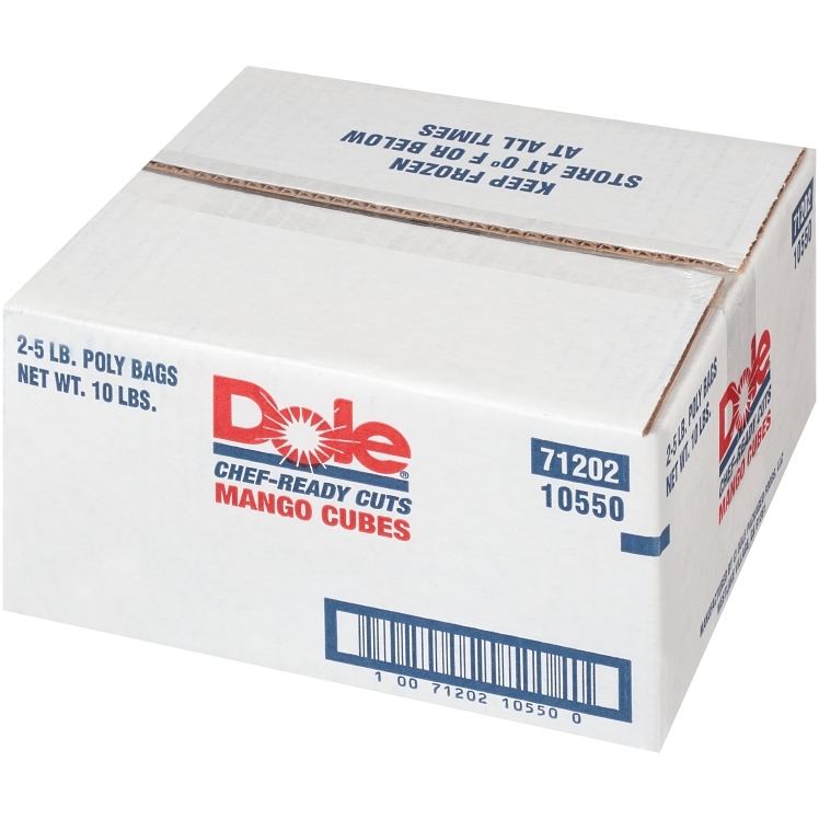 DOLE PACKAGED MANGO CUBE 3/8 IQF FROZEN
