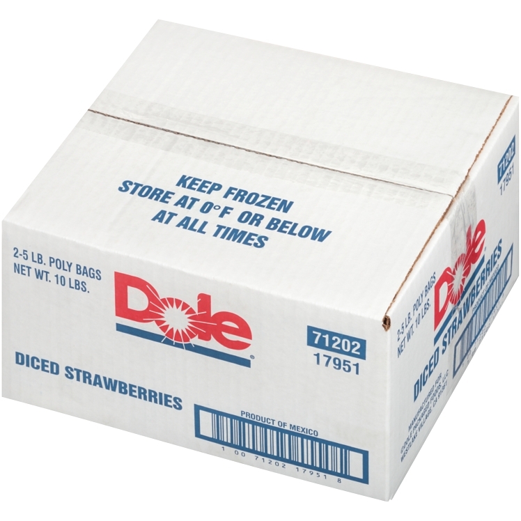 DOLE PACKAGED DICED STRAWBERRY IQF FROZEN