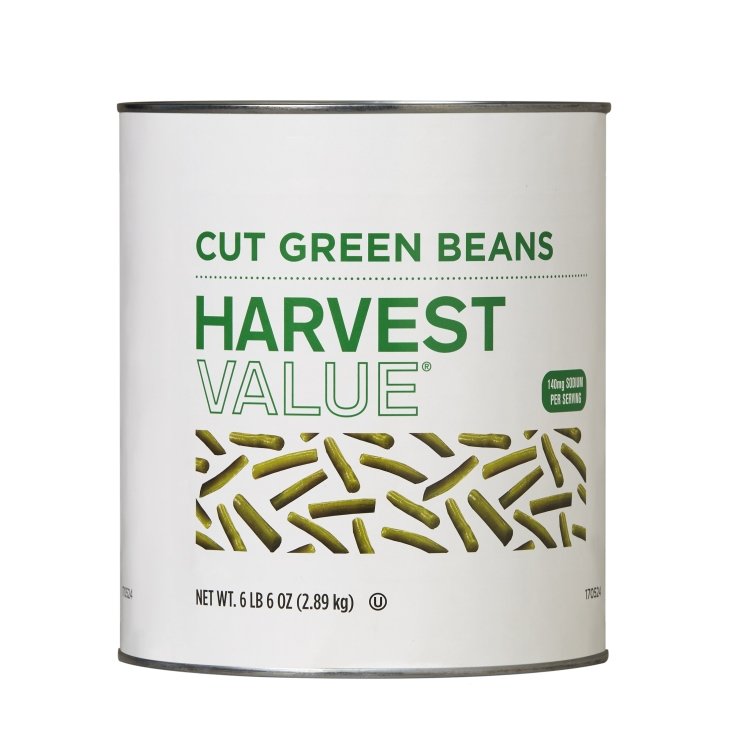 HARVEST VALUE BEAN GREEN SHORT CUT EXTRA STANDARD CANNED