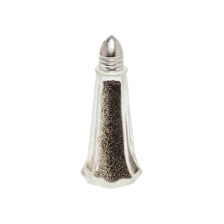 SUPERIOR / CES SHAKER SALT & PEPPER 1 OUNCE GLASS CLEAR TOWER