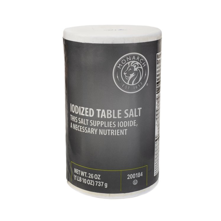 MONARCH SALT TABLE IODIZED CONTAINER