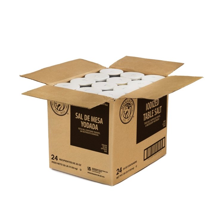 MONARCH SALT TABLE IODIZED CONTAINER