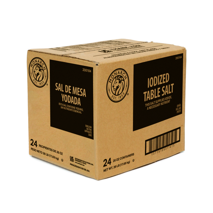 MONARCH SALT TABLE IODIZED CONTAINER