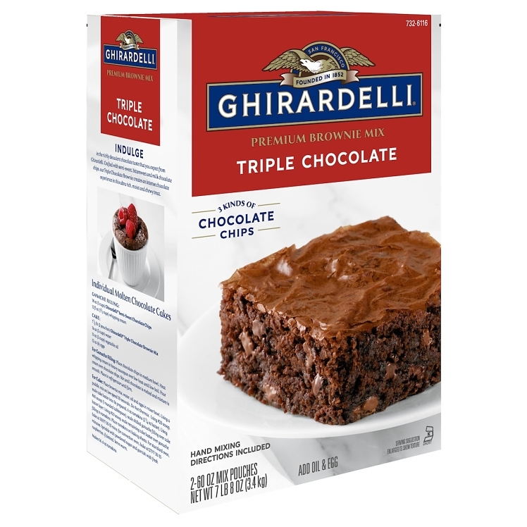 GHIRARDELLI TRIPLE CHOCOLATE BROWNIE MIX