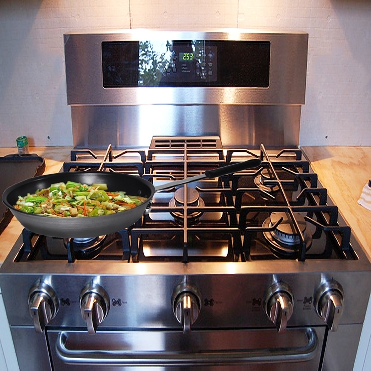 SUPERIOR CES PAN FRY 8 INCHES ALUMINUM ANODIZED