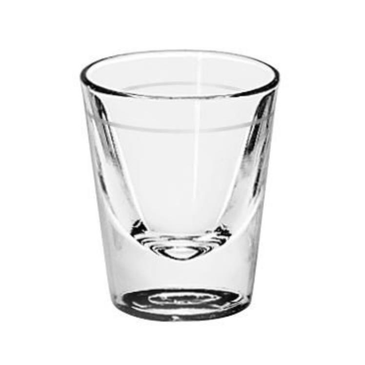 LIBBEY GLASS WHISKEY SHOT GLASS 1.5 Z LINED