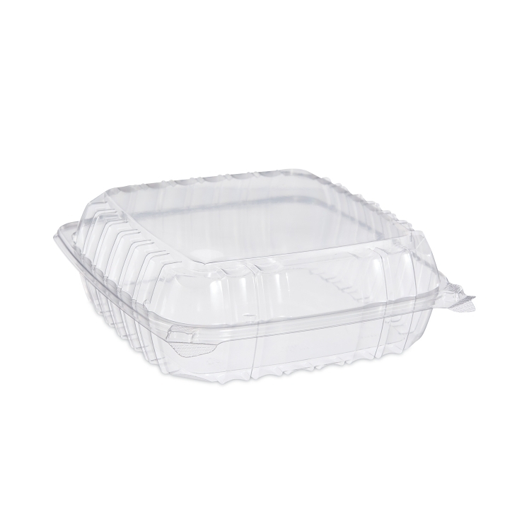 DART 9 X 9 OPS CLEAR PLASTIC HINGED CONTAINER