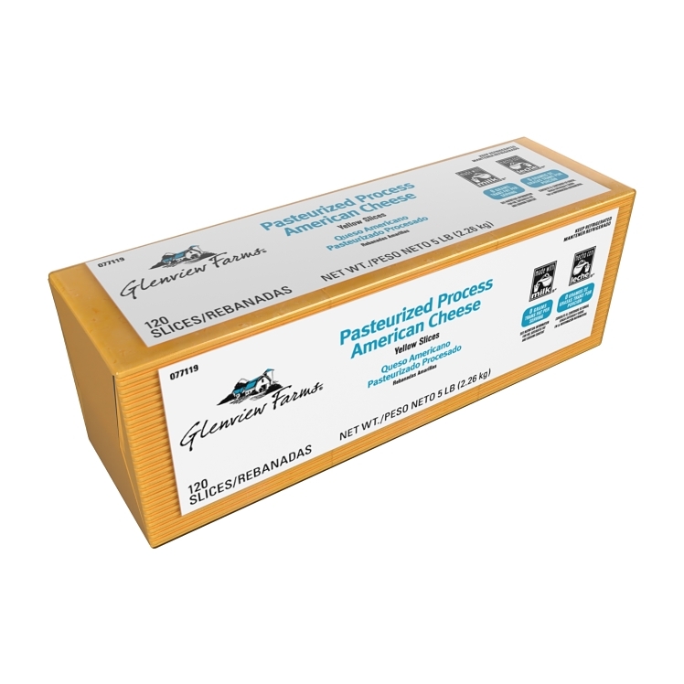 GLENVIEW FARMS AMERICAN PROCESSED CHEESE 120 SLICES