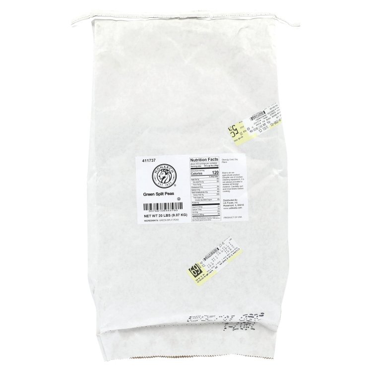 MONARCH PEA, GREEN SPLIT DRIED RAW