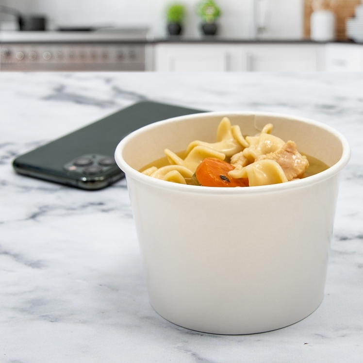 SOLO 16 OZ DOUBLE POLY PAPER FOOD CONTAINER