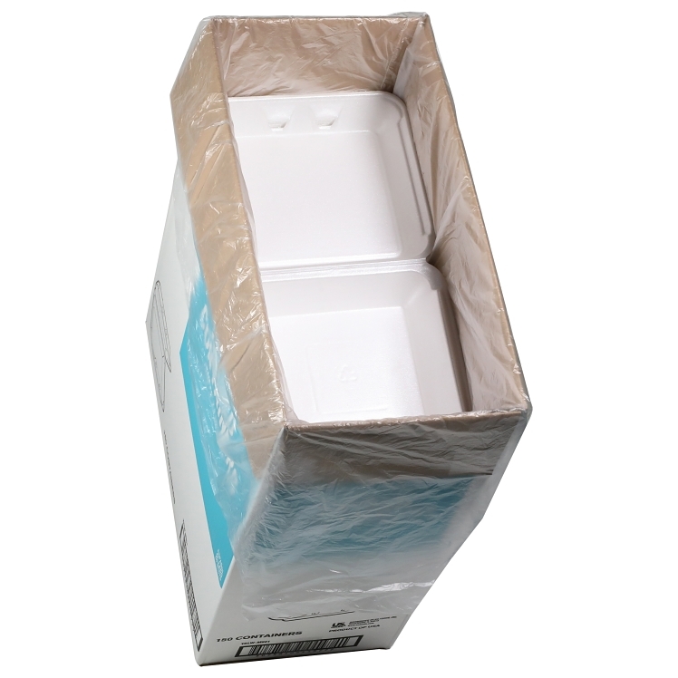 MONOGRAM CONTAINER FOAM 9X9 1 COMPARTMENT WHITE