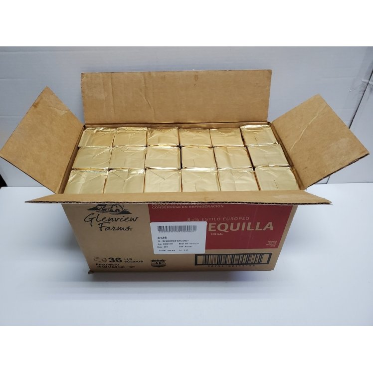 GLENVIEW FARMS BUTTER EUROPEAN STYLE UNSALTED