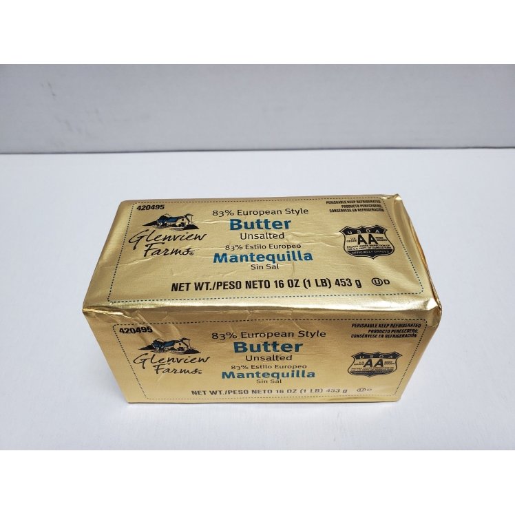 GLENVIEW FARMS BUTTER EUROPEAN STYLE UNSALTED