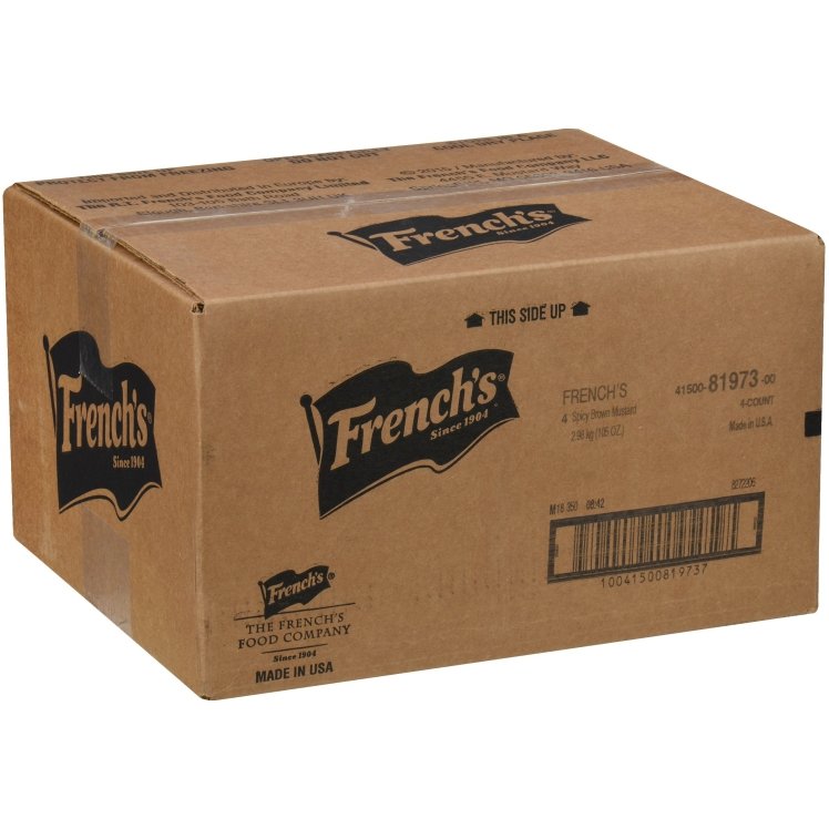 FRENCH'S SPICY BROWN MUSTARD PLASTIC JAR