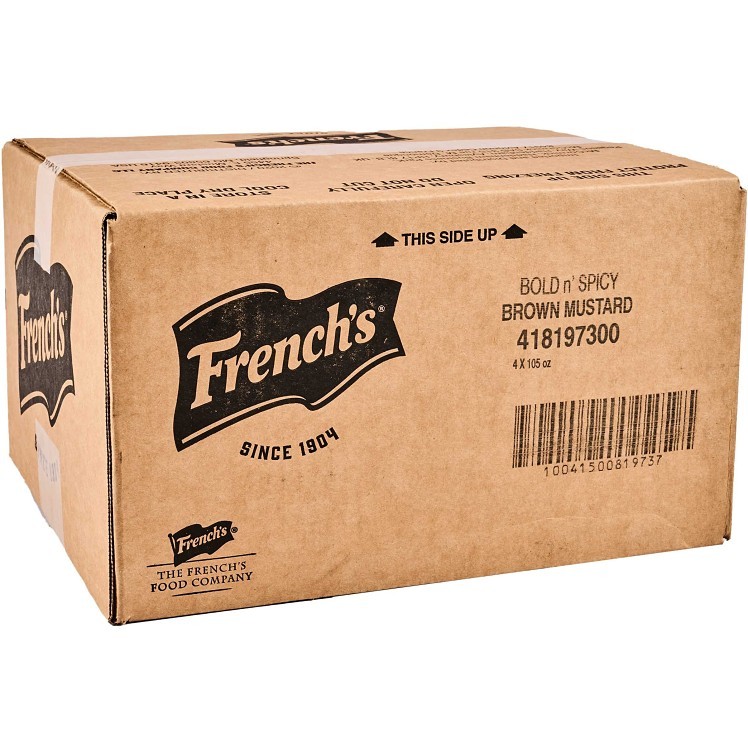 FRENCH'S SPICY BROWN MUSTARD PLASTIC JAR