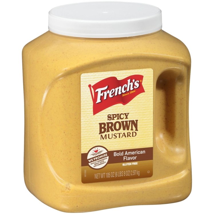 FRENCH'S SPICY BROWN MUSTARD PLASTIC JAR