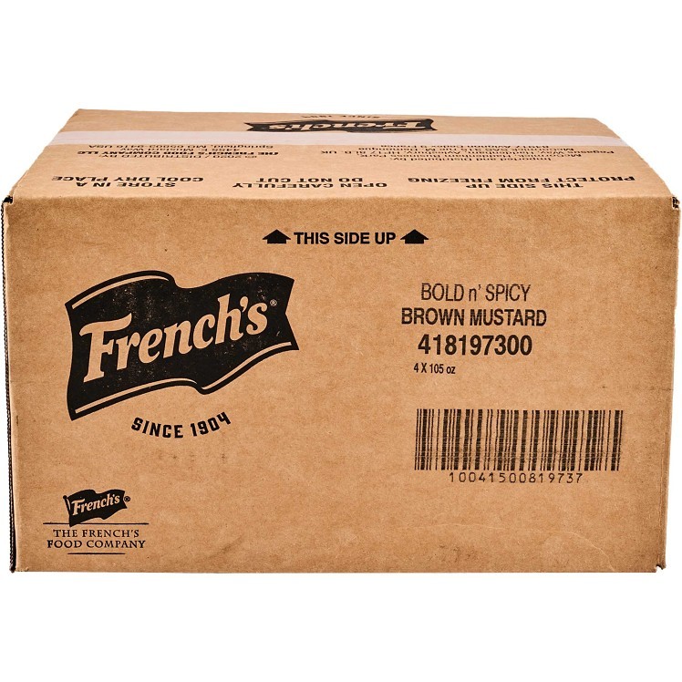 FRENCH'S SPICY BROWN MUSTARD PLASTIC JAR