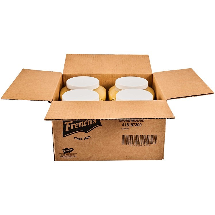 FRENCH'S SPICY BROWN MUSTARD PLASTIC JAR