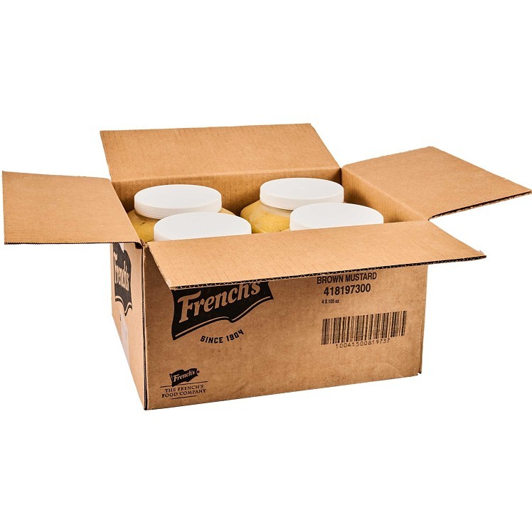 FRENCH'S SPICY BROWN MUSTARD PLASTIC JAR