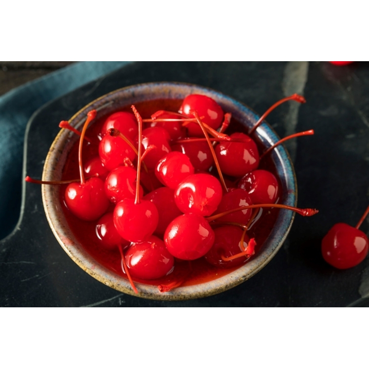 HARVEST VALUE CHERRY, MARASCHINO WITH STEM LARGE PLASTIC