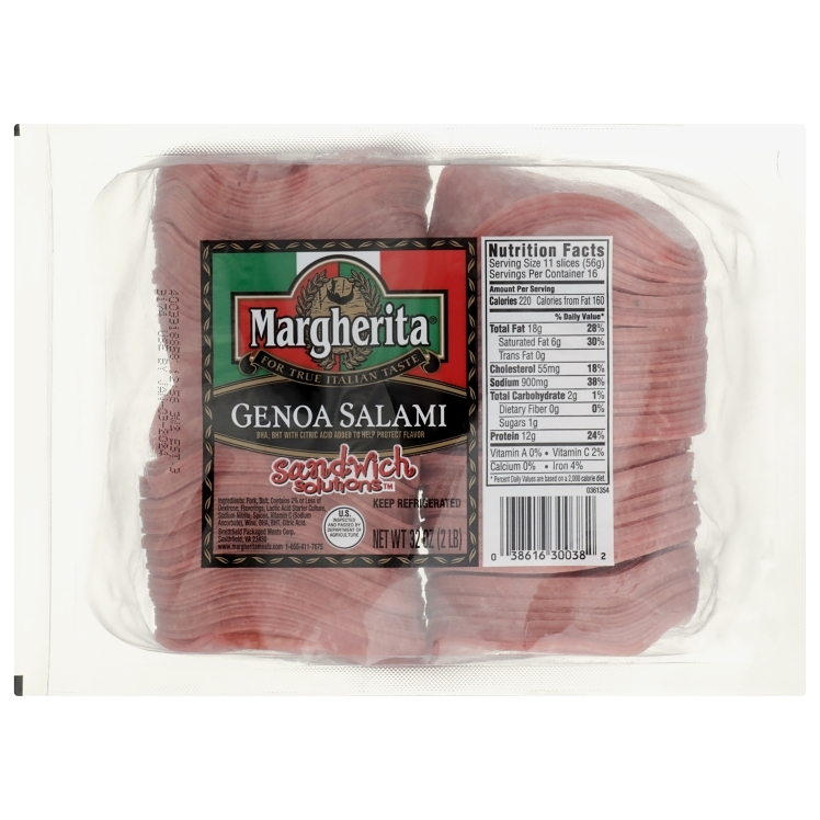 MARGHERITA GENOA SALAMI SLICED