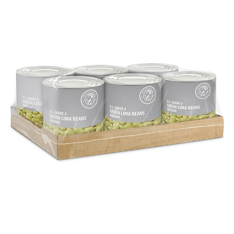MONARCH-D BEAN, LIMA GREEN CANNED MEDIUM FANCY