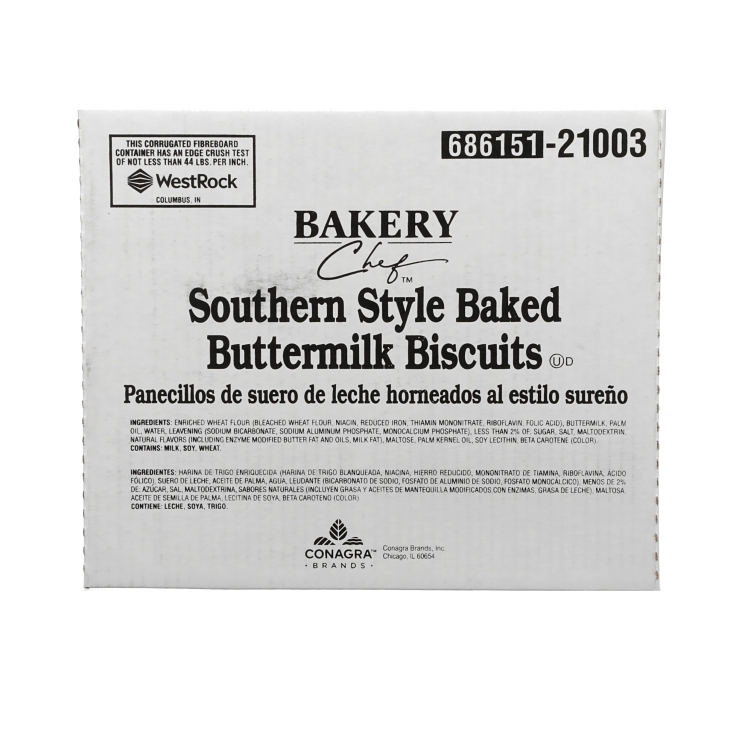 BAKERY CHEF SOUTHERN STYLE BUTTERMILK BISCUIT 3 INCHES