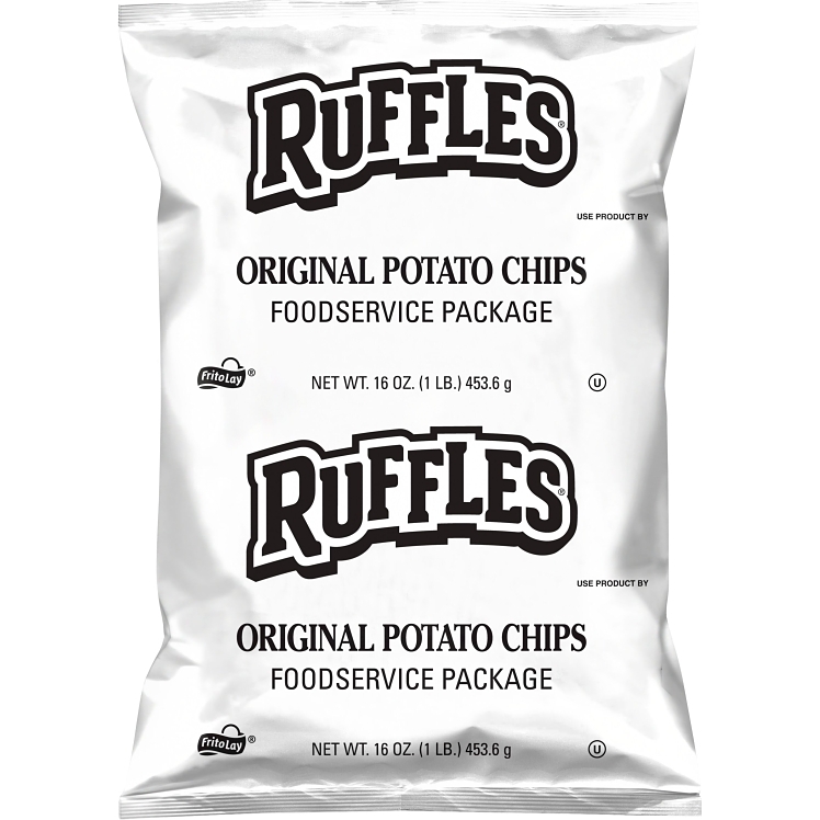 FRITO LAY POTATO CHIPS RUFFLES BULK