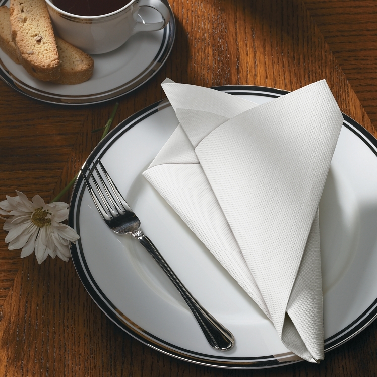 NAPKIN, DNNR WHT 15.5X15.5