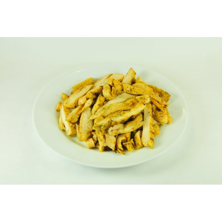 JOHN SOULES FOODS FLAME BROILED CHICKEN BREAST STRIPS SEASONED