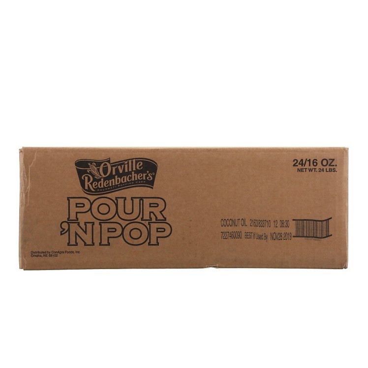 ORVILLE REDENBACHER'S RAW POPCORN KIT WITH OIL & SALT