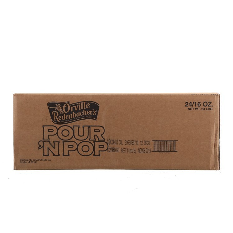 ORVILLE REDENBACHER'S RAW POPCORN KIT WITH OIL & SALT
